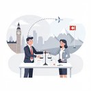 اتفاقية التجارة بين المملكة المتحدة وسويسرا تضمن زيارات بدون تأشيرة لمدة 90 يومًا للمحامين ومقدمي الخدمات الآخرين