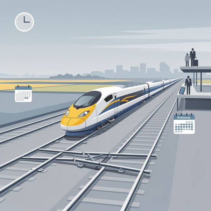 Une défaillance sur la voie détourne les services Eurostar, perturbant le corridor Bruxelles–Amsterdam