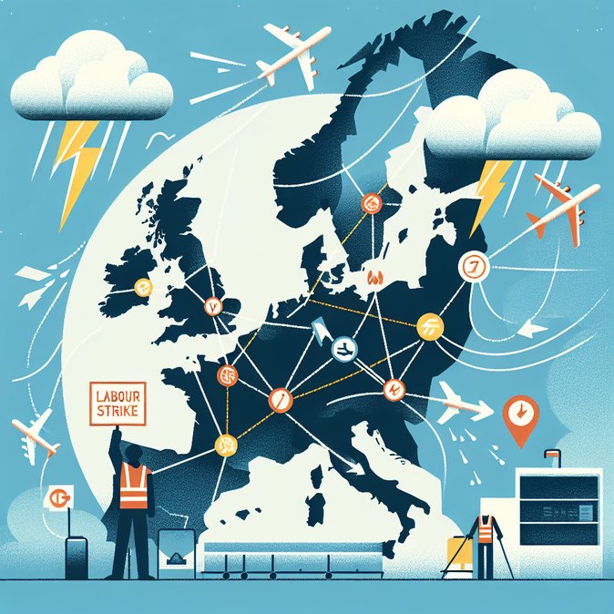 Severe weather and strikes trigger 11 cancellations, 163 delays at Dublin as Europe sees 4,800 flights disrupted