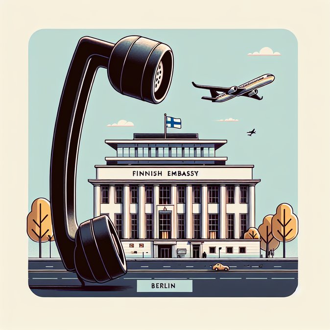 Finnish embassy in Germany suspends consular phone duty on 5 Nov