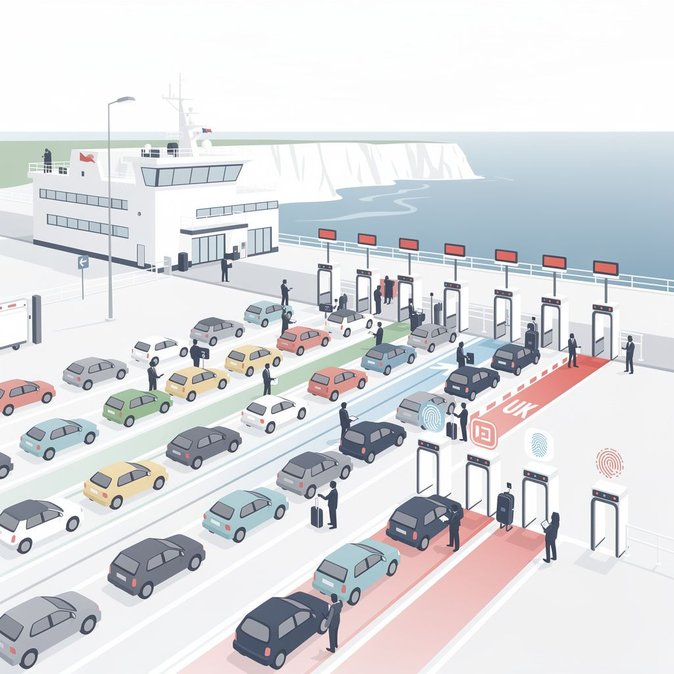 Le port de Douvres se prépare à des files d'attente alors que des dysfonctionnements du système Entrée-Sortie de l'UE menacent l'exode des vacanciers britanniques