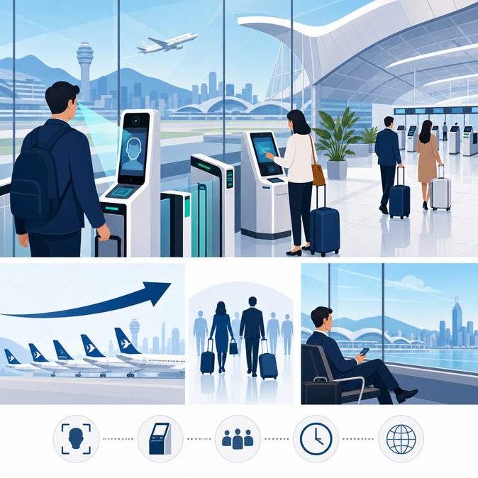 Hong Kong International Airport’s New Terminal 2 Opens for Departures, Adding Biometric Lanes and Extra Capacity
