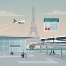 Live strike dashboard shows no airport or rail walk-outs in Paris on 23 October