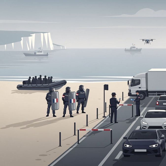 Francia duplica las patrullas de antidisturbios en las playas del Canal para frenar las salidas en pequeñas embarcaciones