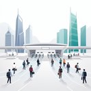 北京高级特使视察即将启用的黄冈大型检查站及联合移民通关设施