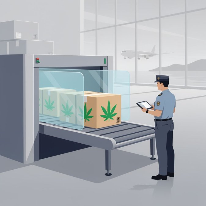 Cyprus customs seize 5.8 kg of cannabis in air-cargo at Larnaca Airport