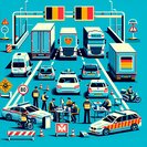 Cross-Border Road Operation Nets Five Fugitives on E25 Corridor