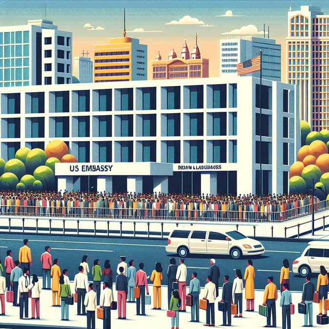 القنصليات الأمريكية تطرح بهدوء مواعيد جديدة لمقابلات تأشيرات H-1B وF-1 في مختلف أنحاء الهند