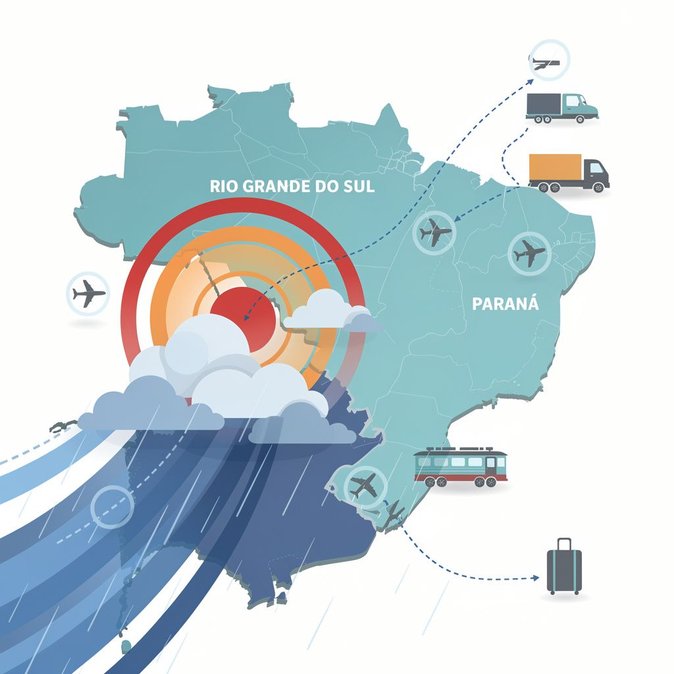 Red Weather Alert for Southern Brazil Triggers Potential Travel Disruptions