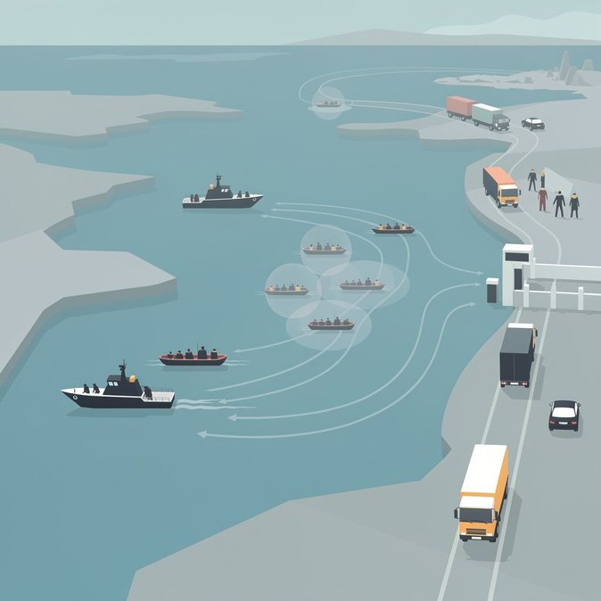 Channel small-boat figures show French policing prevented departures on 21 September