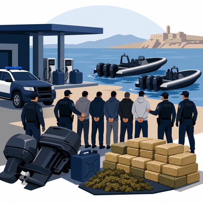 Spanish Authorities Dismantle Almería ‘Service Station’ for Irregular Migration and Drug Routes