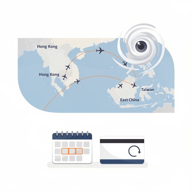 国泰航空启动台风豁免，适用于华东及台湾航线