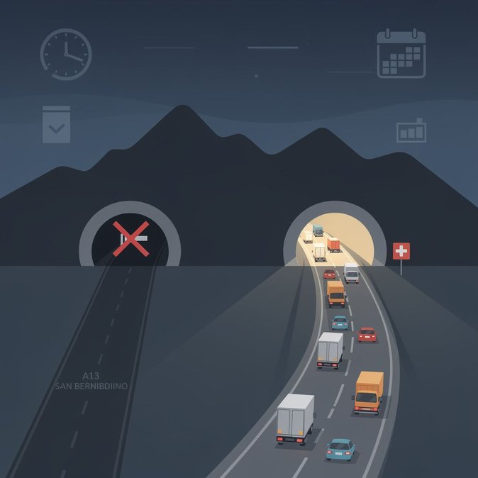 Night-time A13 closures to push freight and car traffic onto Gotthard corridor