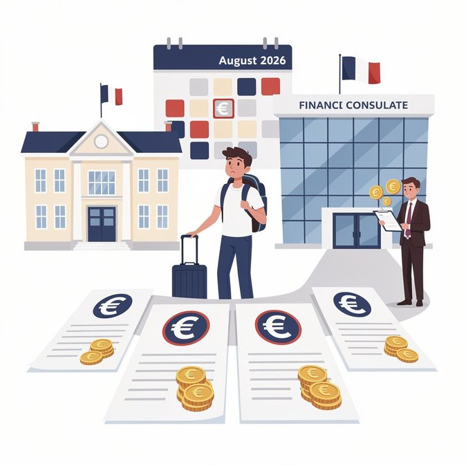France Raises Proof-of-Funds Threshold for Long-Stay Student Visas to €877.50 a Month