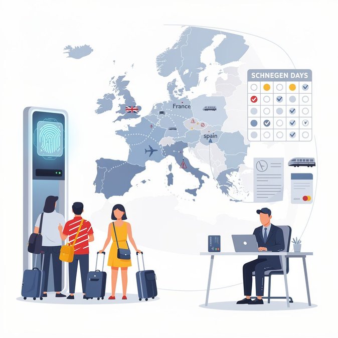 Le Royaume-Uni met à jour ses conseils de voyage pour l’Espagne en raison du déploiement de l’EES et des grèves dans les transports ferroviaires français