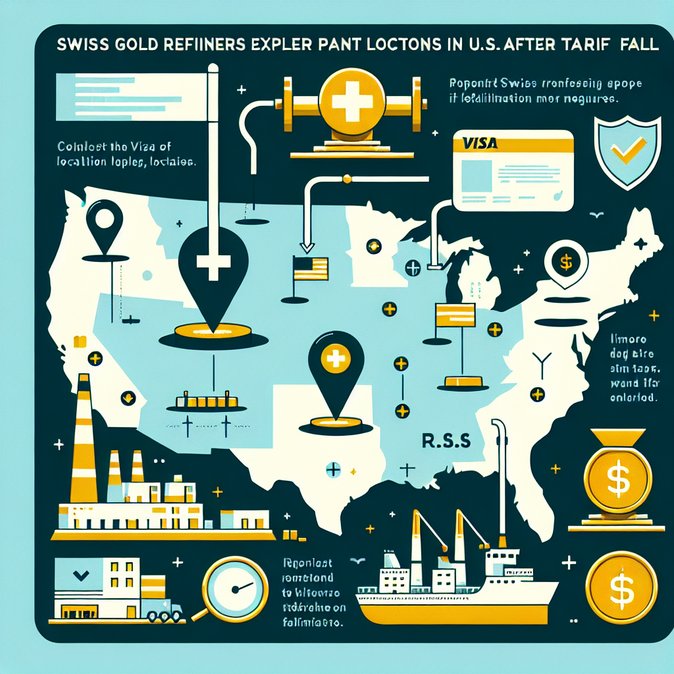 Swiss Gold-Refiners Scout U.S. Sites After Tariff Deal Opens Door to Local Processing