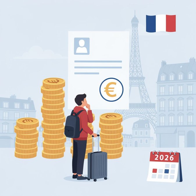 Francia eleva el umbral financiero para visas de estudiantes internacionales a 877,50 € mensuales