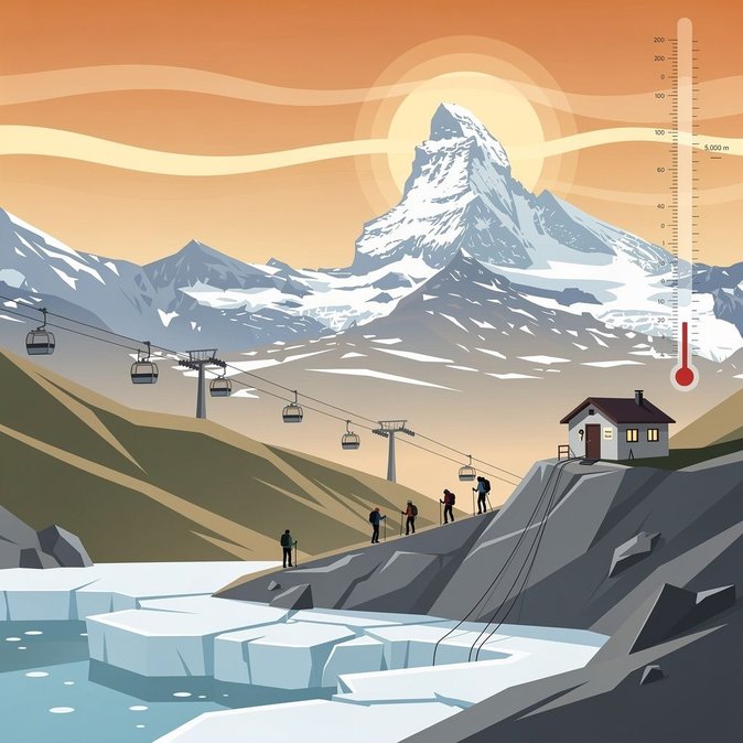 Fourth summer heatwave triggers climbing warnings on Swiss peaks
