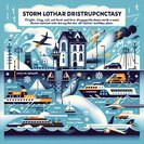 Red wind warning for north-west Poland as Storm Lothar disrupts transport