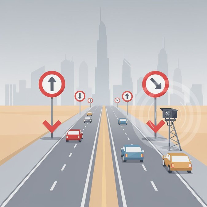 Dubai Raises and Lowers Speed Limits on Five Key Arterial Roads