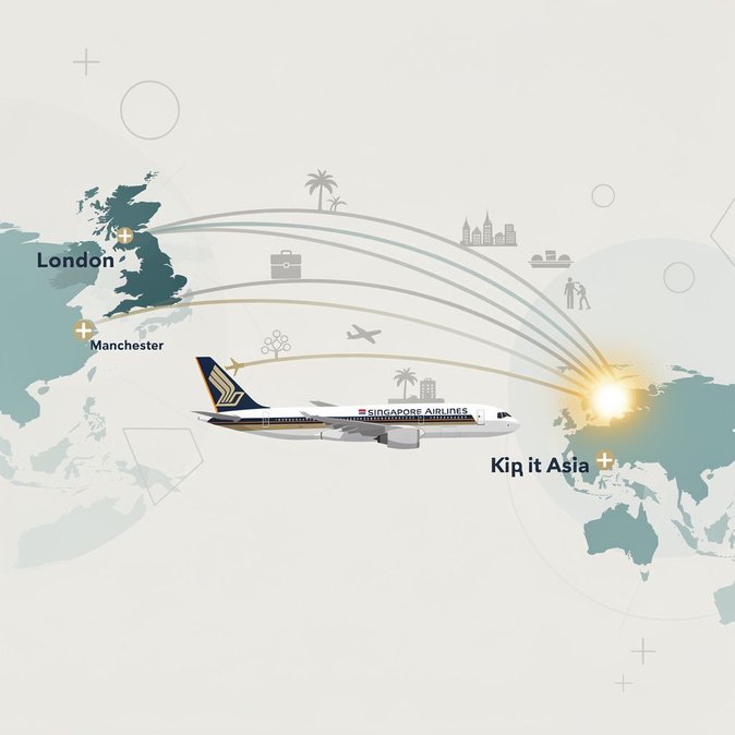 Singapore Airlines duplicará vuelos desde Gatwick y elevará el total semanal en Reino Unido a 49
