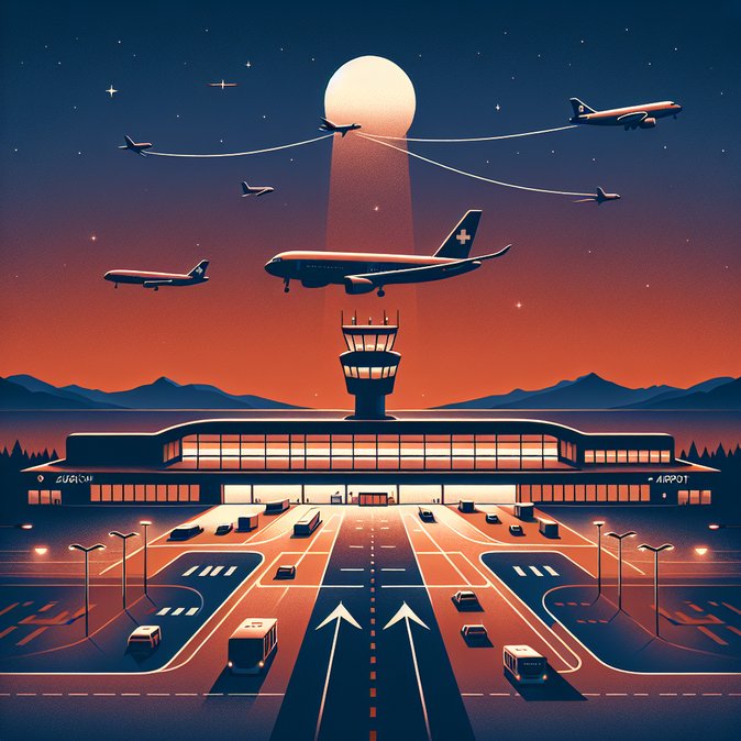 Zurich Airport schedules week-long night-time calibration flights, warns of alternative flight paths