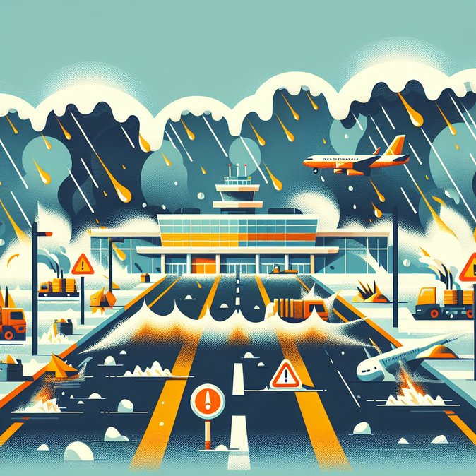 Severe Hailstorm and Flooding Disrupt Road Links Around Paphos Airport