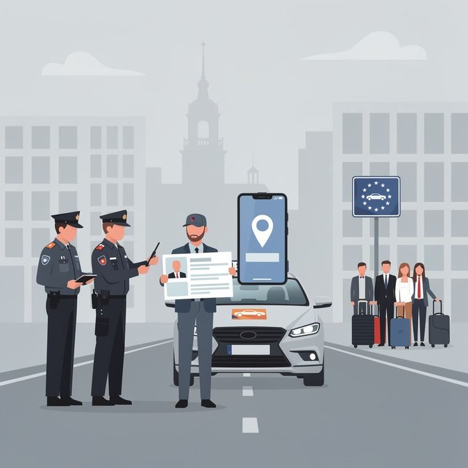 Warsaw Border Guard detains illegal ride-hailing drivers at Central Station and Chopin Airport