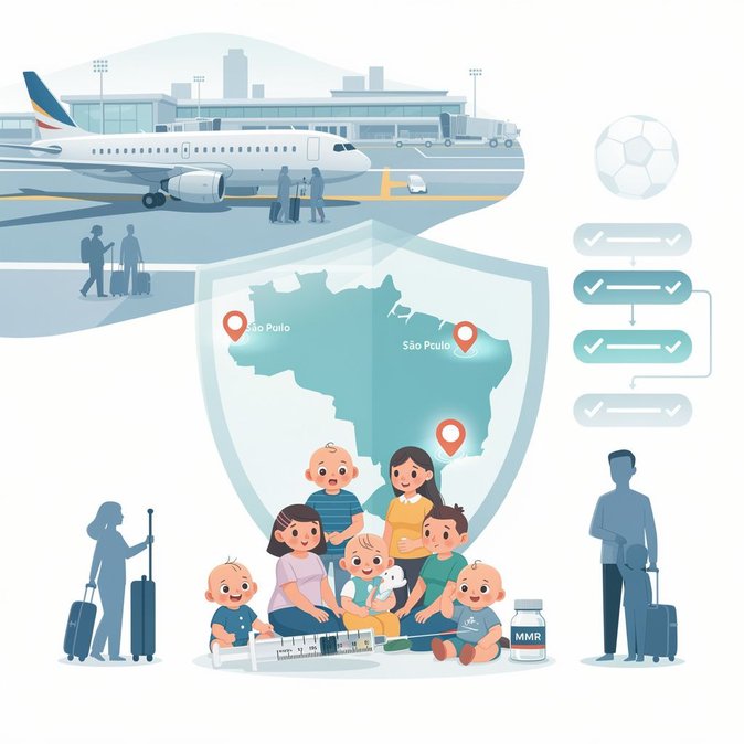 Health Ministry issues measles-vaccination alert for São Paulo and Guarulhos travel hub