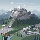 Une étape du Tour de Slovénie entraîne la fermeture temporaire du corridor Tarvisio–Predil