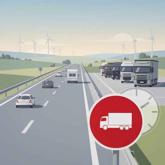 Prohibición de camiones en verano entra en vigor en 22 autopistas alemanas para aliviar el tráfico vacacional