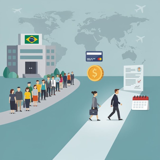 رسوم أمريكية جديدة لـ«المسار السريع» تتيح للبرازيليين تجاوز انتظار تأشيرة B الذي يستمر لأشهر – مقابل تكلفة مالية