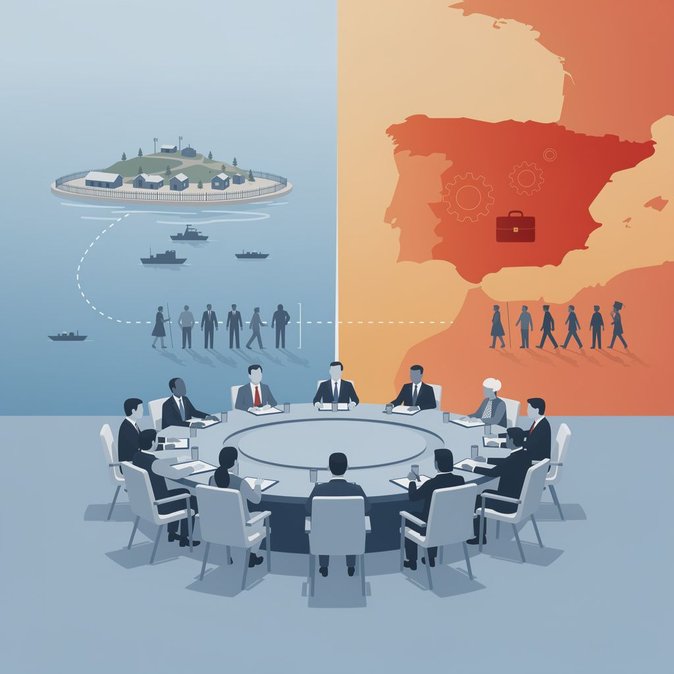 19 EU states push offshore deportation centres, target Spain’s regularisation plan