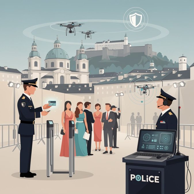 El Festival de Salzburgo refuerza los controles de acceso y despliega unidades antidrón para la temporada 2026