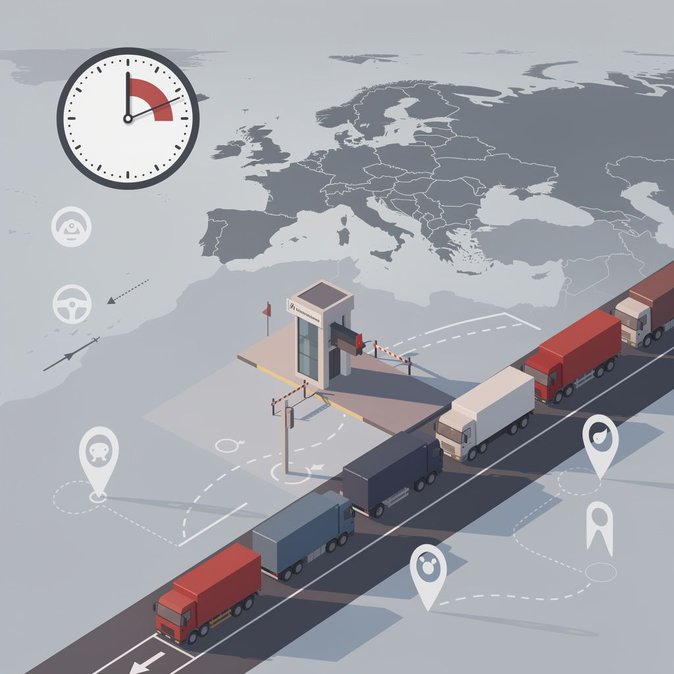Un suivi en temps réel des files d'attente révèle un temps d'attente record de 76 minutes au poste frontière biélorusse