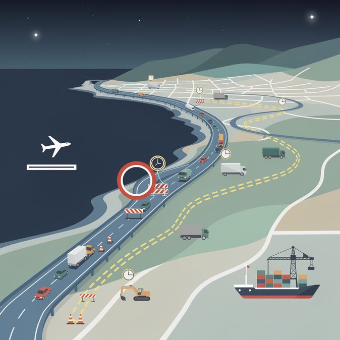 Night closures on A10 Genoa–Savona corridor could slow airport and port transfers in early July