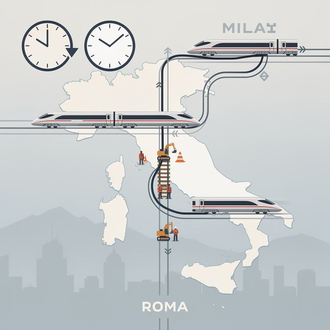 Les travaux d’ingénierie à Florence entrent dans leurs dernières 24 heures, doublant le temps de trajet entre Rome et Milan