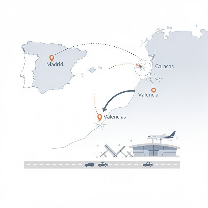 Air Europa déplace temporairement son service Madrid–Caracas vers Valence après la fermeture de Maiquetía suite au séisme au Venezuela