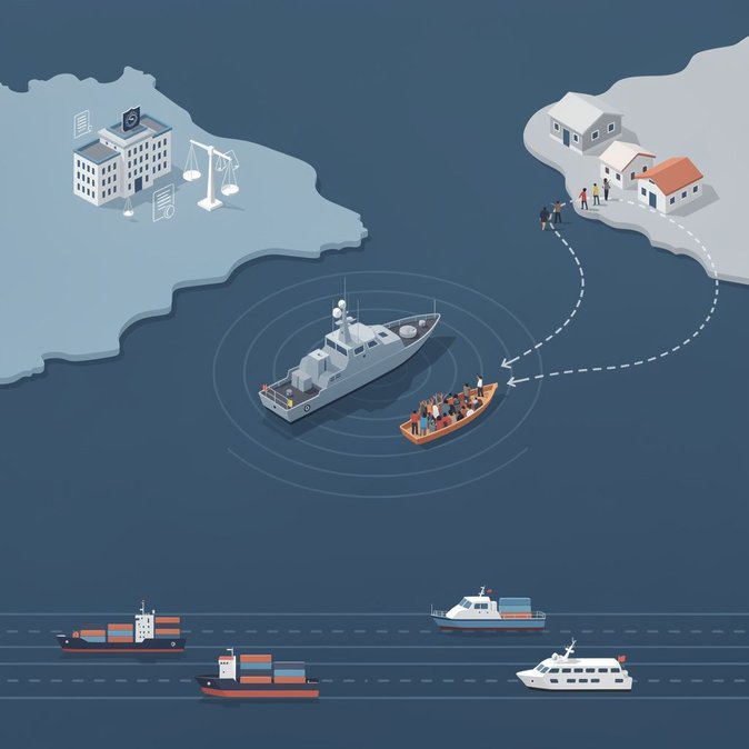 El nuevo proyecto de ley migratoria de Italia introduce un bloqueo naval temporal y facultades para transferencias a terceros países