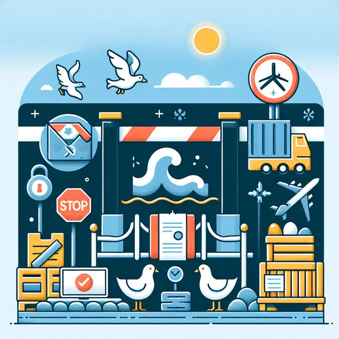 禽流感激增促使加强农业人员和货物的跨境卫生管控