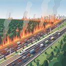 Incendio en Fontainebleau cierra la autopista A6 y la línea TGV París-Lyon, dejando atrapados a los viajeros de vacaciones