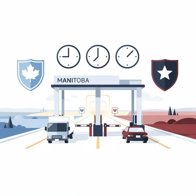 Manitoba confirma ajuste de horario en 13 puntos de entrada