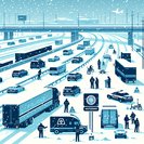 Heavy snow paralyses Poland’s key S-7 corridor, triggering multi-modal travel chaos