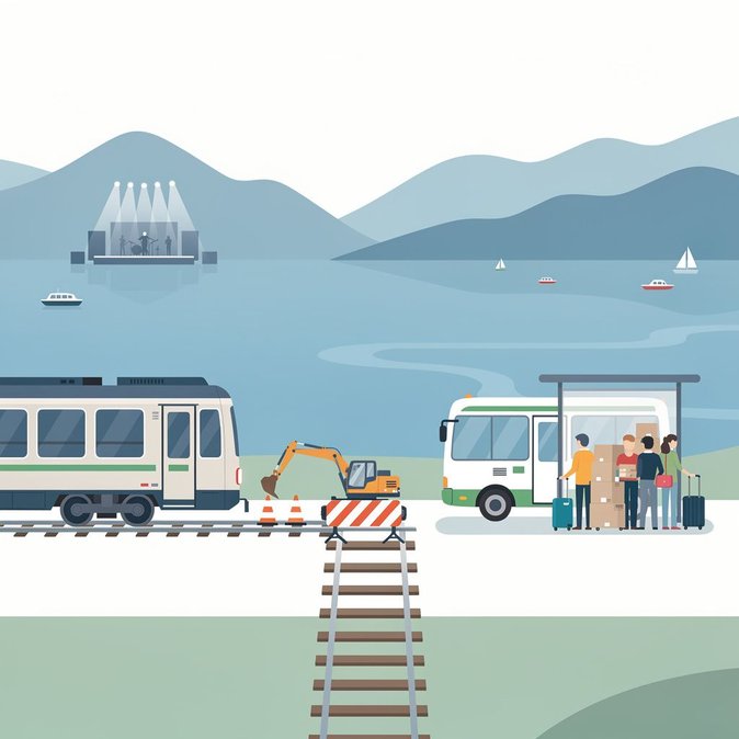 Fermeture pour travaux de la ligne Vevey–Blonay à partir du 26 juin, impactant les navetteurs et touristes du lac Léman