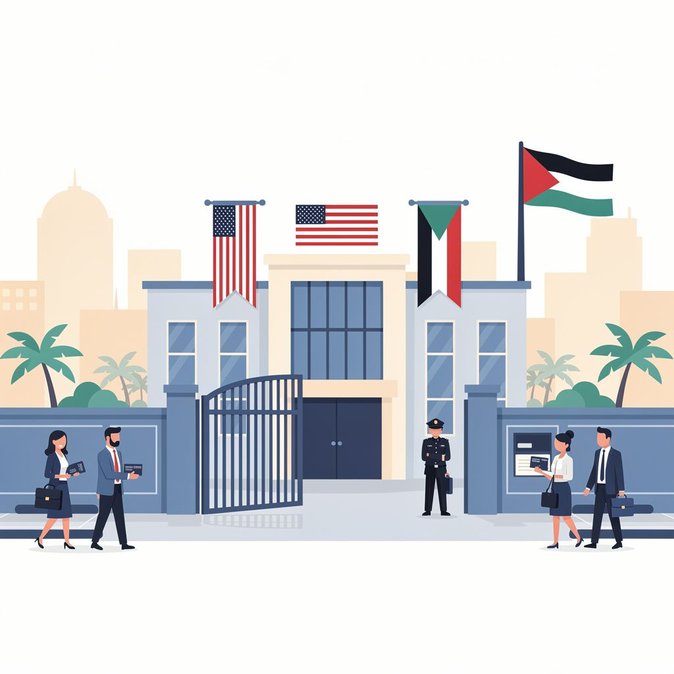 سفارة الولايات المتحدة في الكويت تعيد فتح أبوابها تدريجياً لاستئناف الخدمات القنصلية