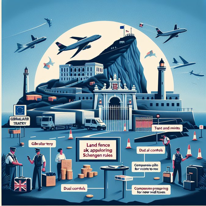 Valla fronteriza entre Gibraltar y España será desmontada tras la publicación del tratado post-Brexit