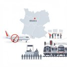 Nation-wide strike grinds Belgian transport network to a halt
