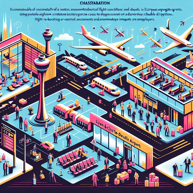 Miles de personas varadas por graves interrupciones en vuelos en Charles-de-Gaulle, Lyon y otros centros europeos