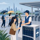 Shenzhen Border Ports Introduce Free 15-Day Shared-Umbrella Service to Improve Traveler Experience