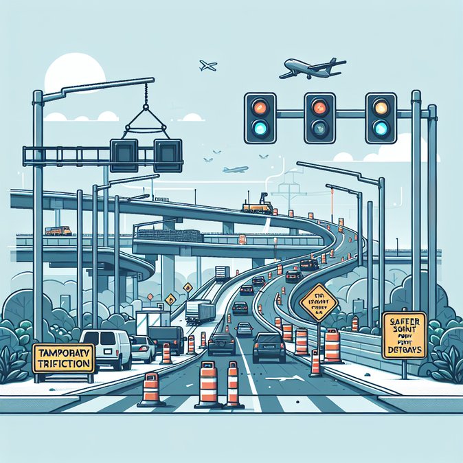 Weekend works will reroute traffic to Brussels Airport as R0–A201 junction installs smart lights